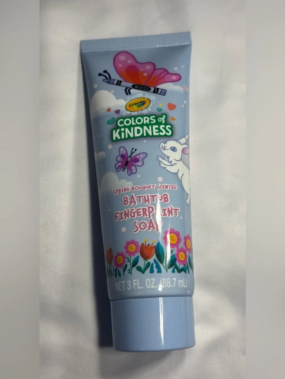 4 New Crayola Colors of Kindness Bathtub Fingerpaint Soap